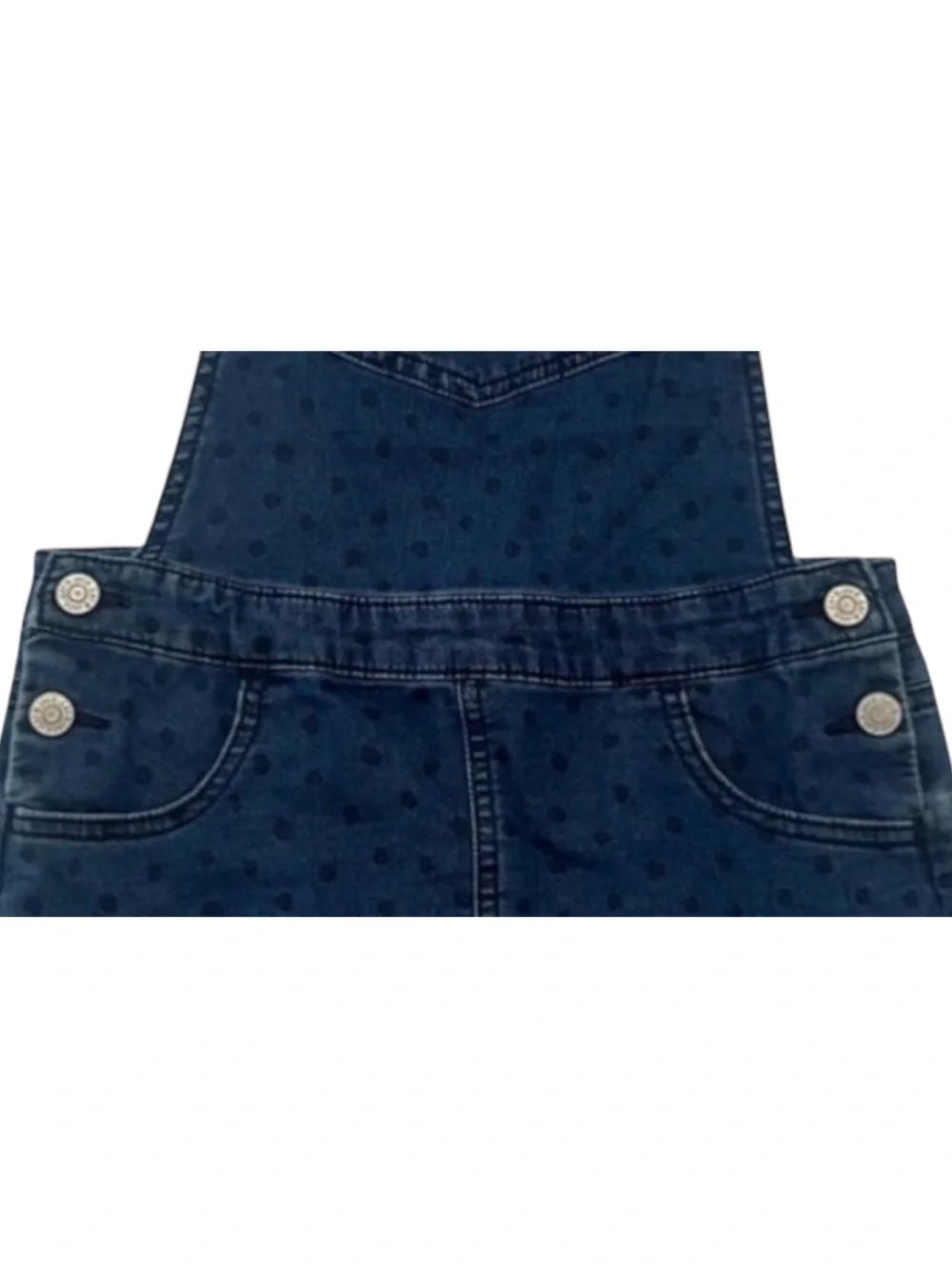 Cat & Jack Denim Overall Skirt Girls Size Medium 7 Blue Jumper Dress Adjustable